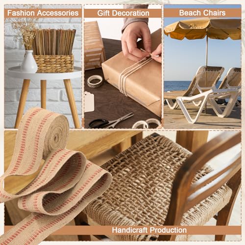 Craft Jute Webbing Tape, 10 Yards Width 3.5" Roll