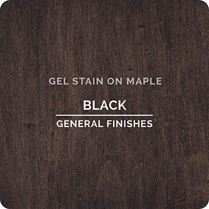 General Finishes Oil Base Gel Stain, 1 Pint, Black - color: Black, size: 1 Pint