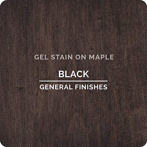 General Finishes Oil Base Gel Stain, 1/2 Pint, Black - color: Black, size: 1 Half-Pint