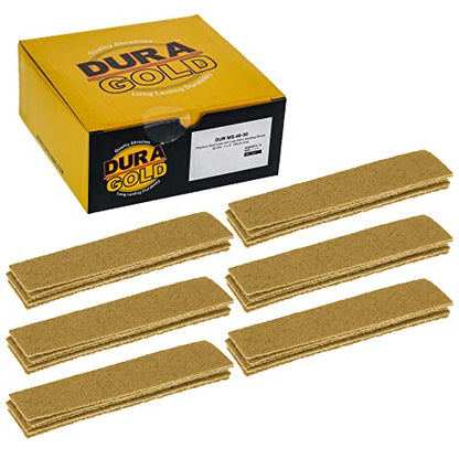 Dura-Gold Premium 1" x 4" Gold Sandpaper Micro Sheets, 40 Grit (Box of 30) - style: 40 Grit