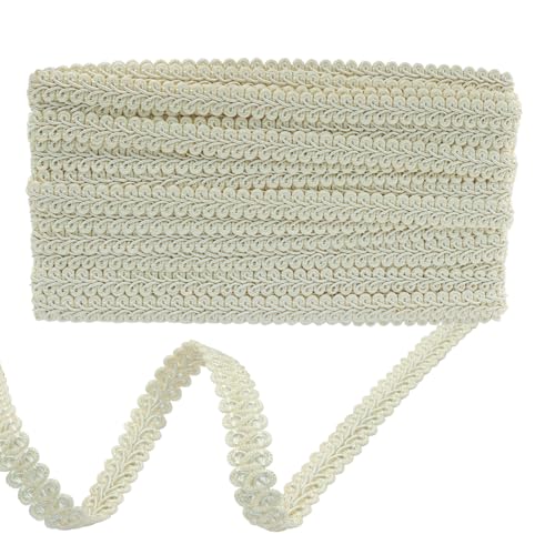 Gimp Braid Trim, Beige, 1/2 Inch, 14 Yards - color: Beige