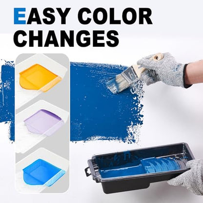 KATA Cabinet Painting Kit with 36PC Painter Pyramids, 5PC Brushes and Tray - color: Painting Tool Kit