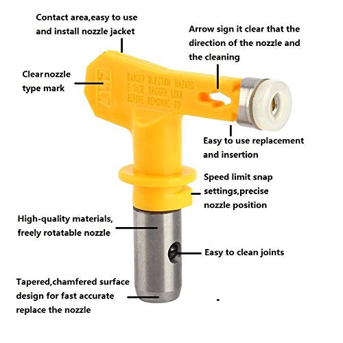 2 Pack Reversible Spray Tips for Airless Paint Sprayer (209) - size: 209*2