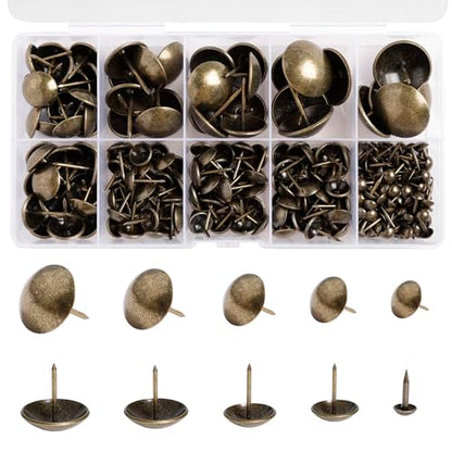 SVKN Upholstery Tacks for Furniture 120pcs Antique Bronze Nails
