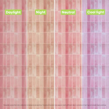 Select 5 Pack Peel and Stick Backsplash Square Tiles, 12x12 in, Pink - color: Pink, size: Rectangle Shape