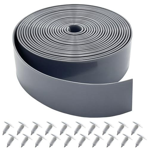 Vinyl Straps for Patio Chair Repair Kit 2'' Wide 20 Ft Long Replacement Straps + 20 Free Rivets for Outdoor Lawn Furniture Chaise Lounge Repair (Grey) - color: Grey, size: 20 Ft strap + 20 rivets