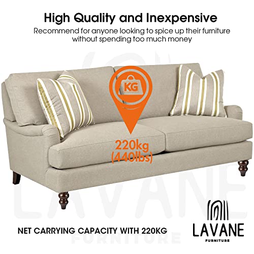 La Vane 8 inch Solid Wood Turned Furniture Legs with M8 Bolts,Walnut,4PCS - color: Walnut, size: 8"(20cm)
