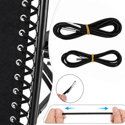 JIEYAO 8Pcs Universal Replacement Elastic Cords for Zero Gravity Chair