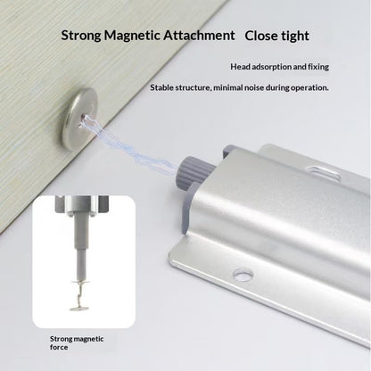 4-Pcs Magnetic Push-to-Open Cabinet Latches, Gold - color: Golden-4pcs