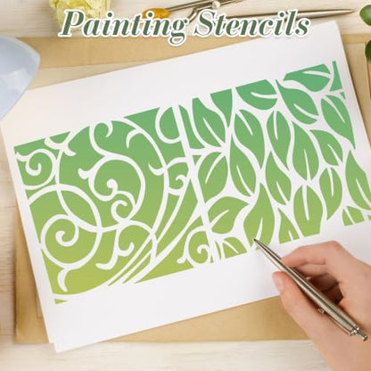 Geometric Texture Stencils for Crafts Reusable 25Pcs Stencils(6X6 Inch) - color: Texture 31