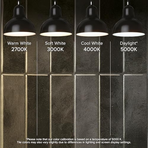 Smart Tiles Peel and Stick backsplash, Stacked Graphite Black, 11.43"x9" - color: Graphite Black