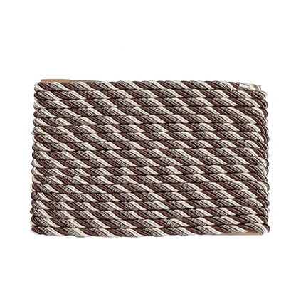 10 Yards / 1cm Twisted Rope Cord Trim Nylon Rope Thread String for DIY,Home Decor,Sofa Furniture Decoration- (Dark Coffee, 10 Yard) - style: dark coffee