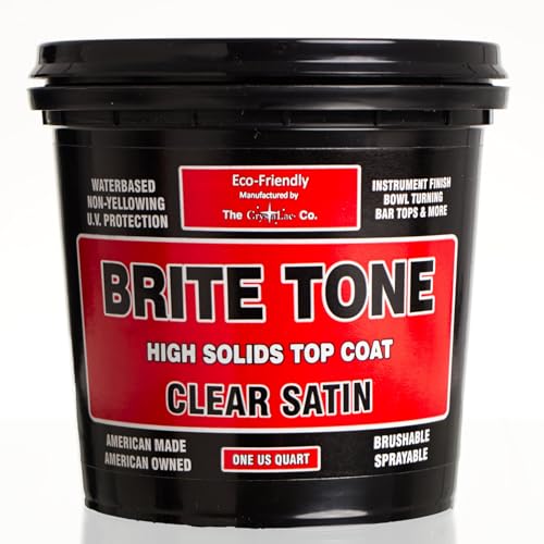 CrystaLac Brite Tone High Solids Polyurethane Instrument Finish 32 oz Quart (Clear Satin)