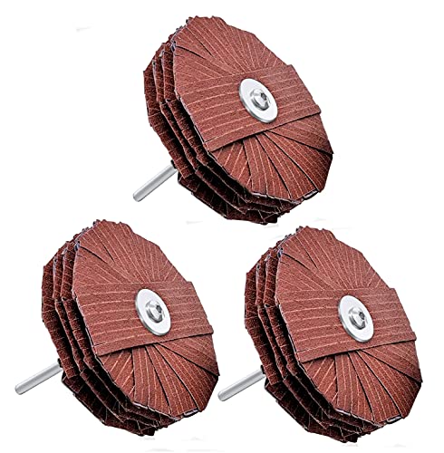 4in Sanding Mop Kit for Drill, Flap Wheel Sander Stars 80 120 240 Grit 3pk - style: 80 | 120 | 240 Grit