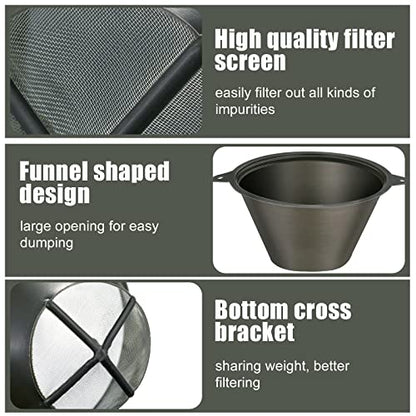Vesici 30 Pcs Paint Strainer Airbrush Paint Filter 100 mm Reusable Plastic