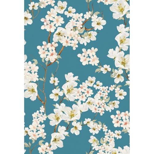 Main Street Peel and Stick Wallpaper Sheets, Magnolia Branches, 12-Pack - style: Magnolia Branches Design SCF