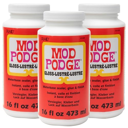 Mod Podge Waterbase Sealer, 16 oz, Gloss Finish, WMCS11202A (Pack of 3) - size: 16 Fl Oz (pack of 3)