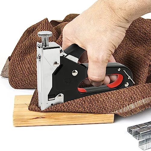 Upholstery Staple Gun Heavy Duty, 3 in 1 Staple Gun Kit with 1200 Staples