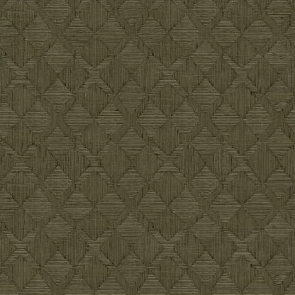 Tempaper x Jeremiah Brent Olive Textured Hoffmann Faux Sisal Removable Peel and Stick Wallpaper, 20.5 in X 16.5 ft, Made in The USA - color: Olive