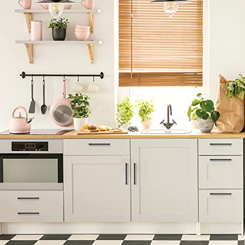 Ravinte Matte Black Kitchen Cabinet Handles 7-1/2 Inch Pulls 35 Pack - color: Matte Black, size: 7-1/2 Inches Hole Center