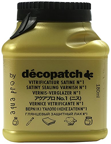 Décopatch Sealing Varnish, Satin No1, 180 ml - style: Satin