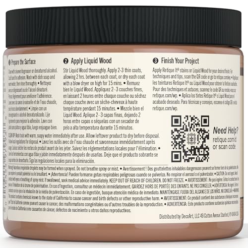 Retique It Liquid Wood - Real Wood Coating (16oz / Dark)