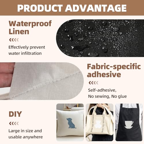 Fabric Repair Tape, Self-Adhesive Couch Patch for Furniture, Cloth - color: Linen Dark Grey, size: 17X79 Inch