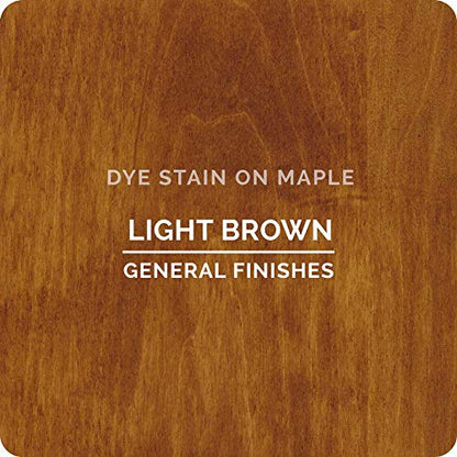 General Finishes Water Based Dye, 1 Pint, Light Brown - color: Light Brown, size: 1 Pint