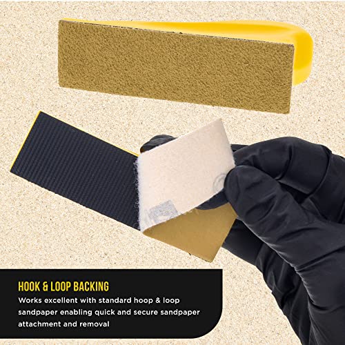 Dura-Gold Premium 1" x 4" Gold Sandpaper Micro Sheets, 1000 Grit, Box of 45 - style: 1000 Grit