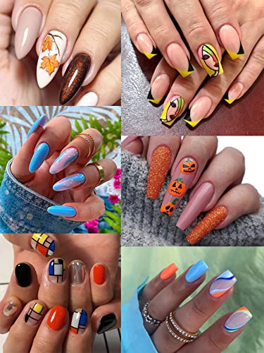 12 Color Nail Art Pens Kalolary Nail Art Markers Point Graffiti Dotting Pen - color: B
