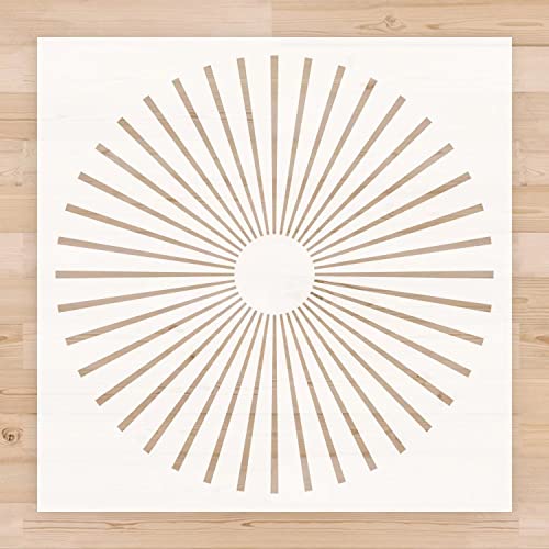 2pcs 12x12 Inch Reusable Tile Stencils Template for Painting Wall Tile Floor Cement Patio Furniture DIY Home Décor - color: Pattern 2