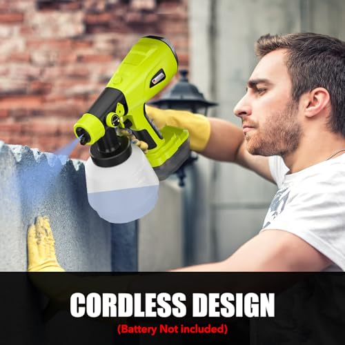 Paint Sprayer for Ryobi One+ 18V Battery w/1000ML Large Container