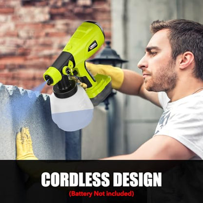 Paint Sprayer for Ryobi One+ 18V Battery w/1000ML Large Container
