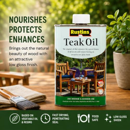 Rustins Original Teak Oil 250ml