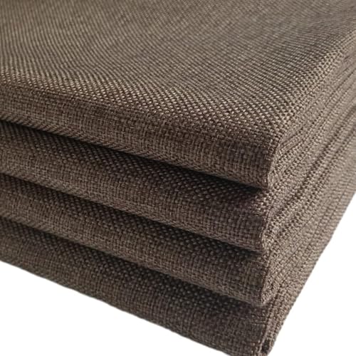 TinaKim Upholstery Fabric for Chair, Faux Linen Type Cloth Material, Sofa Couch Repair (Coffee 10, 2 Yard (57x 72 inch)) - color: Coffee, size: 2 yard pre cut