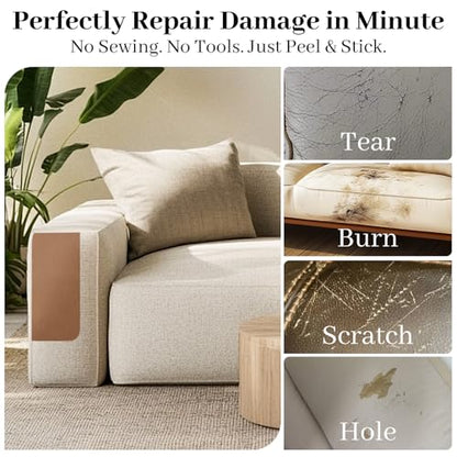 Velvet Couch Repair Patch Self Adhesive, Large Fabric Patch for Sofa & Furniture, No Sewing Repair Tape for Upholstery, Car Seat & Handbag (4.3" x 30", 2 Pack, Dark Gray) - color: Dark Gray