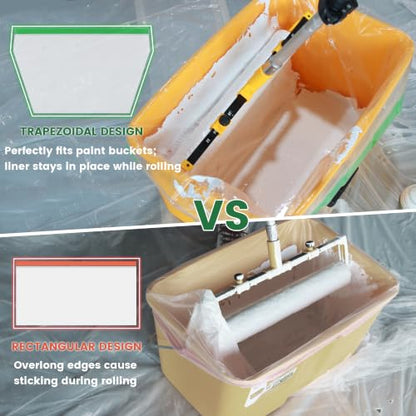 VOOMEY 18 Inch Paint Buckets Liners, Disposable Paint Tray Liner, 6 Pack - size: 6pc( 18 in Paint Bucket Liner)