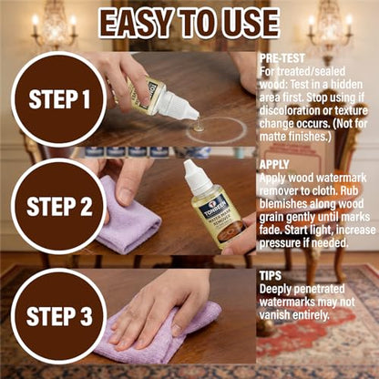 Wood Water Mark Remover-Furniture White Ring & Water Mark Removal Kit 12PCS - size: 27 PACK