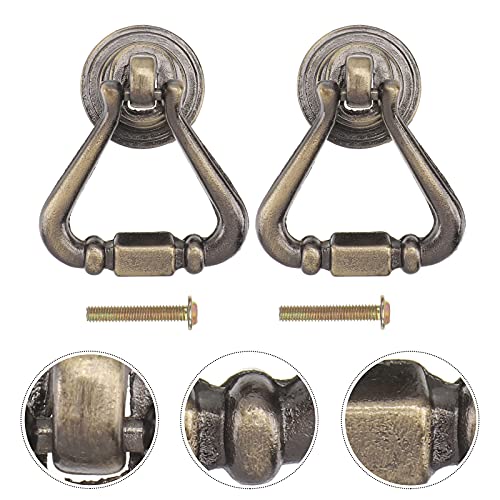 Tinksky Antique Cabinet Cupboard Wardrobe Drawer Knob Door Pull Handle - 1 Pair
