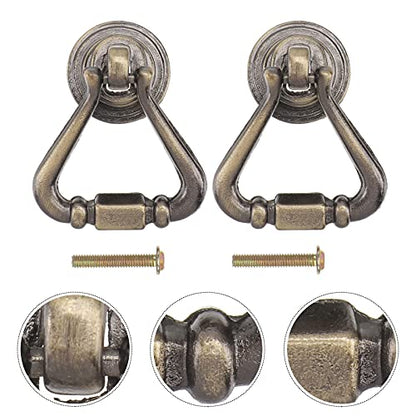 Tinksky Antique Cabinet Cupboard Wardrobe Drawer Knob Door Pull Handle - 1 Pair