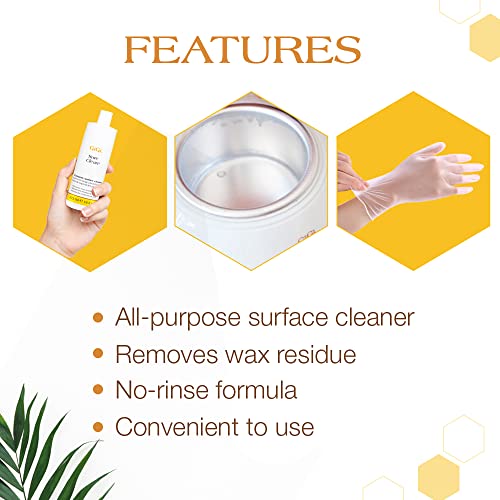 GiGi Sure Clean Surface Cleanser Wax Cleaner & Remover Warmer Pot Clear 8oz - size: 8 Fl Oz (Pack of 1)