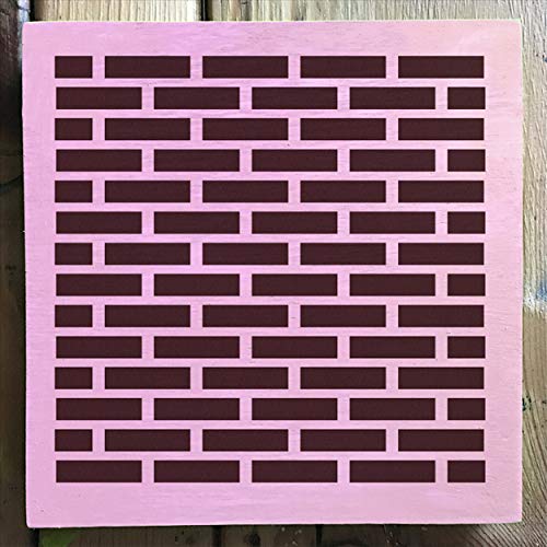 Mixed Media 12 Pack Pattern Stencil Set - Checkers, Bricks, Hexagons, Moroccan, Dots, Thatched, Diamonds, Asian Star, Chevron, Quatrefoil, 50 Stars, Scallop, Laser Cut Mylar each 5.75”x 6” by Stencil1 - color: Mixed Media 12 Pack Pattern Stencil Set