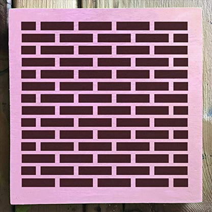 Mixed Media 12 Pack Pattern Stencil Set - Checkers, Bricks, Hexagons, Moroccan, Dots, Thatched, Diamonds, Asian Star, Chevron, Quatrefoil, 50 Stars, Scallop, Laser Cut Mylar each 5.75”x 6” by Stencil1 - color: Mixed Media 12 Pack Pattern Stencil Set