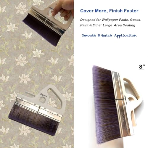 Magimate 8 Inch Large Paint Brush Wide Paddle Brush Varnish Wallpaper Paste