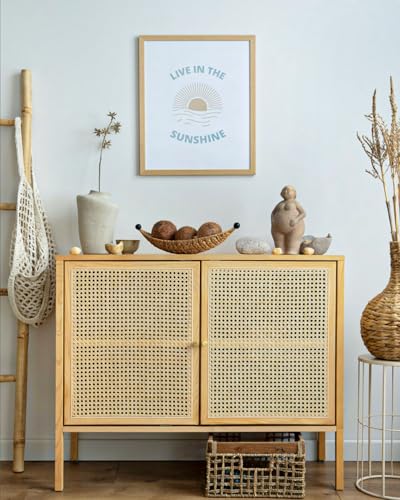SIEAIGOO Rattan Webbing Rolls, 16x40 Inch, Light Color, Basket Weaving Supplies, Furniture Liner - color: Light Color16/40 Inch