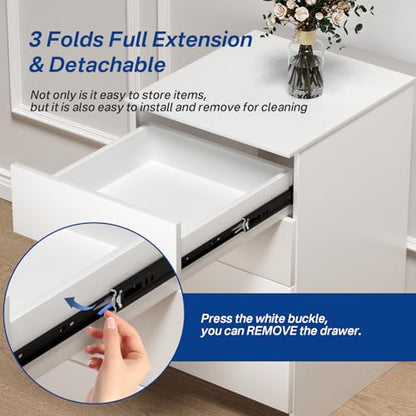 Black Heavy Duty Drawer Slides 20 Inch 1 Pair Side Mount 100LB - size: 20 Inch