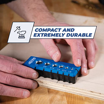 Kreg Portable Drilling Guide, 6 Hardened Drill Guides, KDG-6000