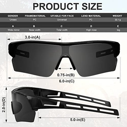 Tinted Safety Glasses for Men, ANSI Z87.1& UV Eye Protection Glasses - color: 12pack-dark Grey