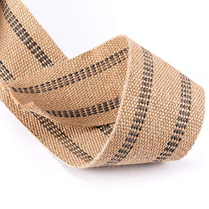 ZOENHOU 3.5 Inch x 21.8 Yard Upholstery Jute Chair Webbing, Thickened
