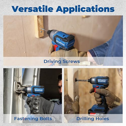 Dong Cheng 20V Brushless Impact Driver,1460 in-lbs(1X2.0Ah)